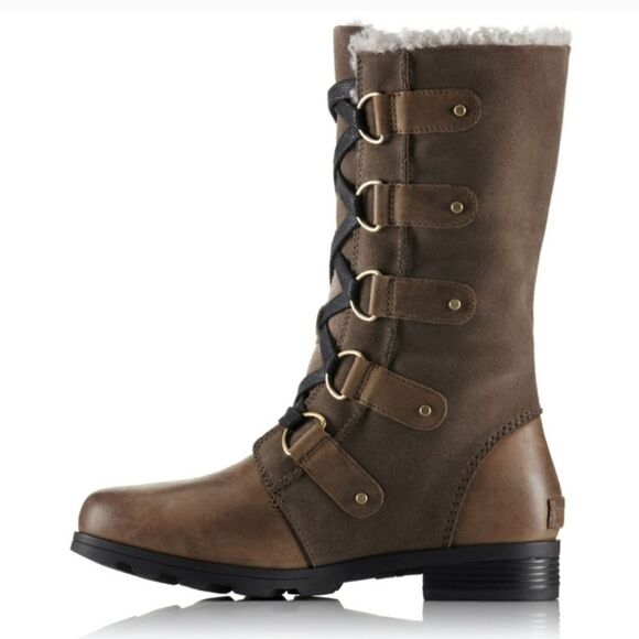 Sorel Emelie Lace Up Waterproof Boots Major 9.5 - Picture 2 of 14